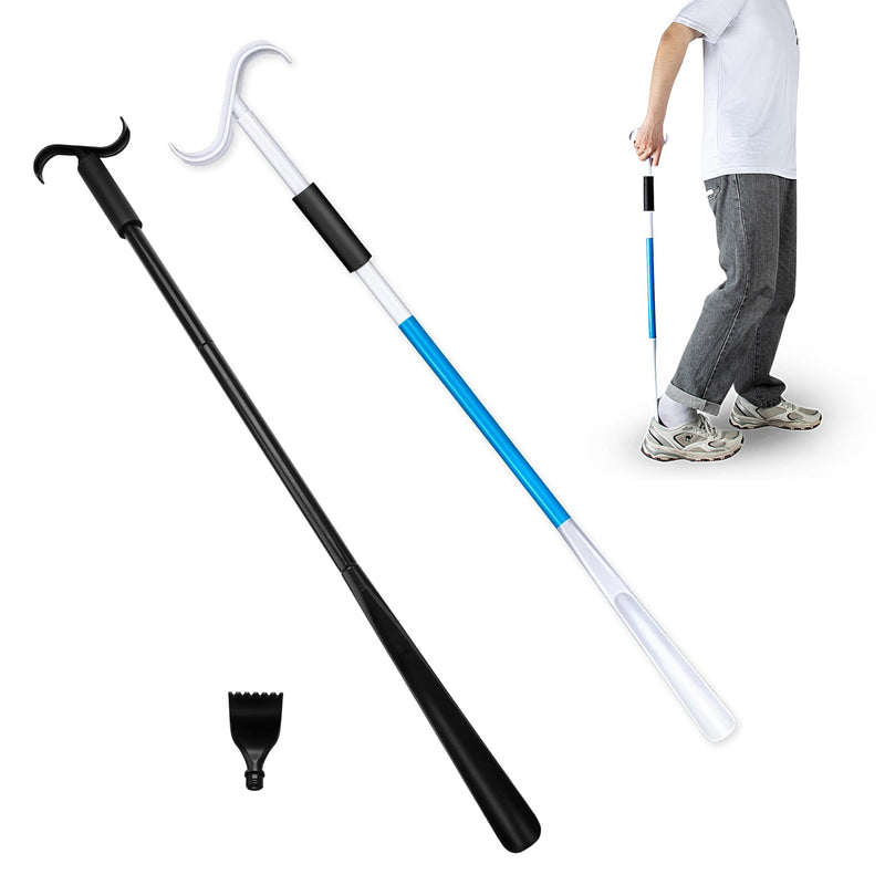 2X Dressing Stick Shoe Horn Remover Tool + 1x Claw for Scratching Back - BeesActive Australia