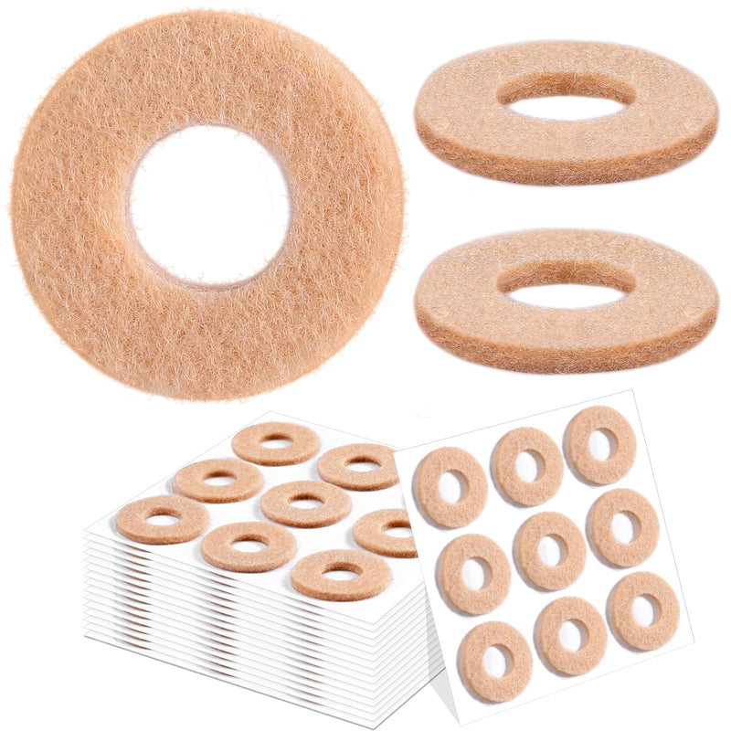 Nuanchu 90 Pcs Callus Pads for Bottom of Foot Soft Felt Callus Cushions Round Shape Corn Pads Self Adhesive Feet Corn Cushion for Men and Women Feet Toes Heel Pain Relief(Regular for Foot) Regular for Foot - BeesActive Australia