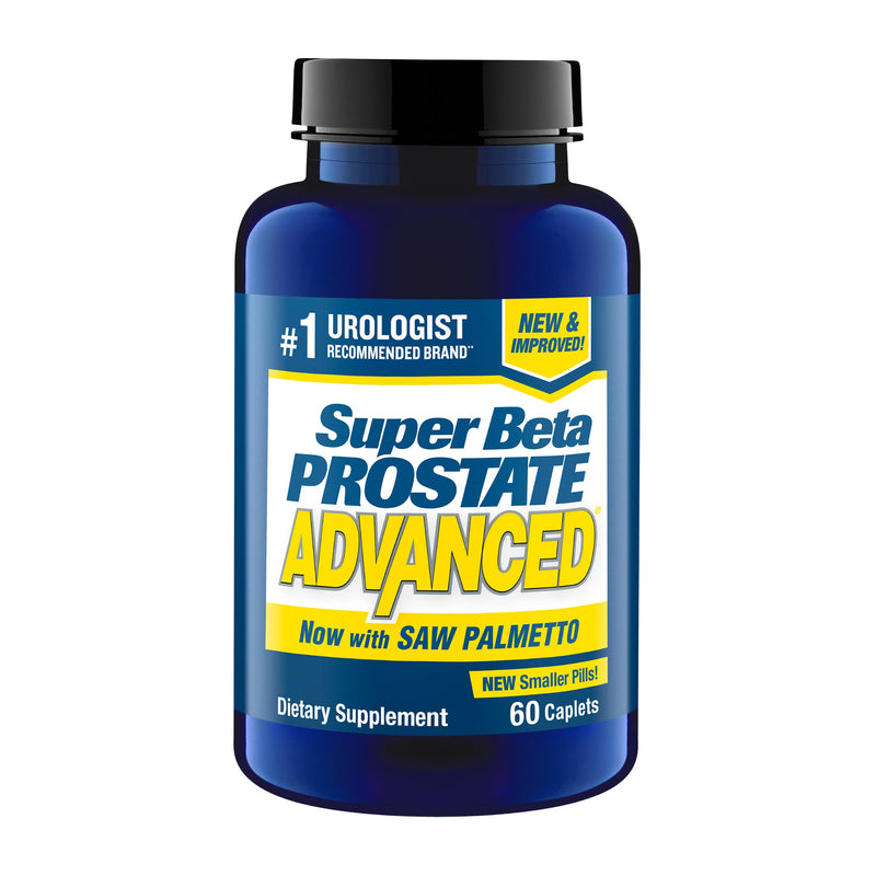 SUPER BETA PROSTATE Advanced with Saw Palmetto, Prostate Support, 60 Count | Prostate Health Supplements for Men, Bladder & Urinary Support, Promote Sleep 60 Count (Pack of 1)