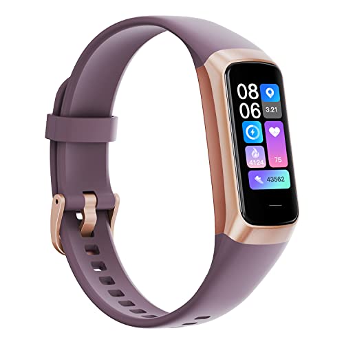 Fitness Tracker,2025 Smart Watch with Blood Pressure Heart Rate & Sleep Monitor IP67 Waterproof Step Calorie Counter Pedometer Fitness Activity Watch for Men Women Android iOS Phone (Purple) Purple