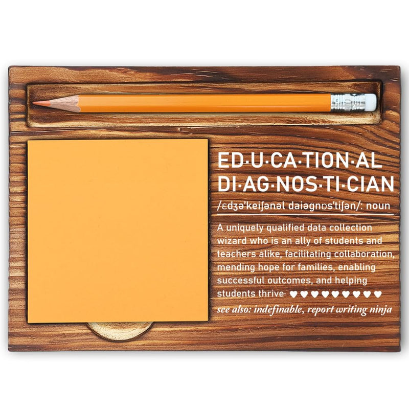 Educational Diagnostician Thank You Gifts for Women, Educational Diagnostician Appreciation Gifts for Women Men, Educational Diagnostician Gifts Ideas Office Self-Stick Note Pad Holders-LBB23 - BeesActive Australia