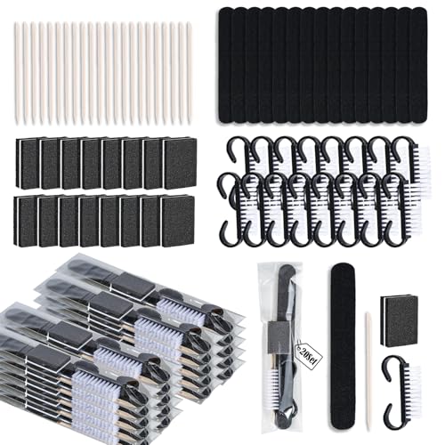 20 Sets Disposable Manicure Kit(20 Set-Black) 20 Set-Black