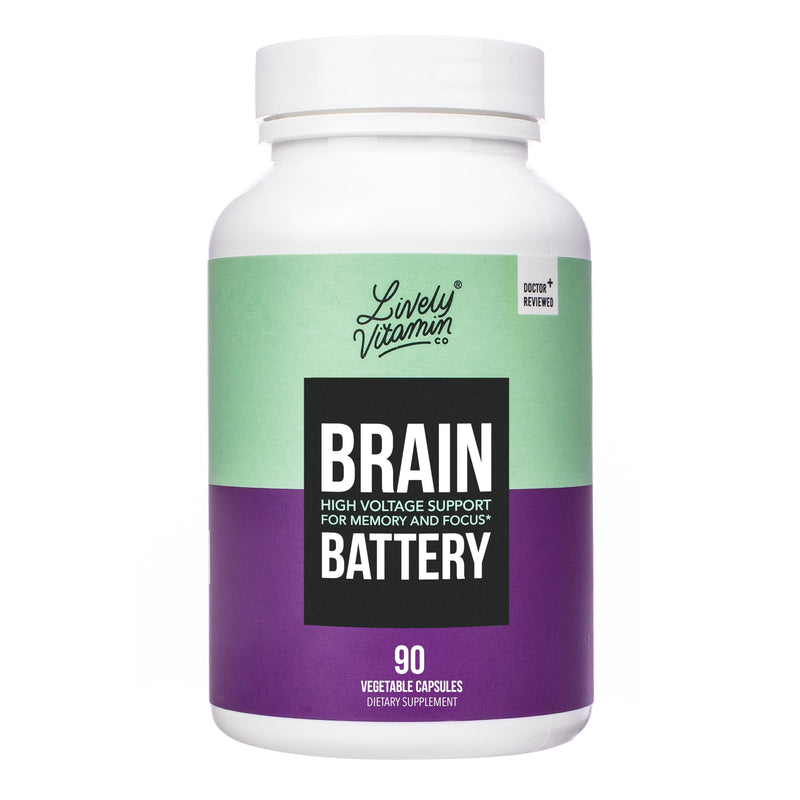 LIVELY VITAMIN CO Brain Battery - 90 Count
