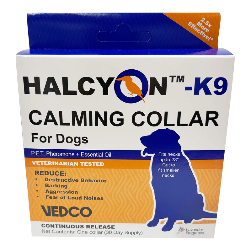 Vedco Halcyon K9 Calming Collar for Dogs, Single Pack