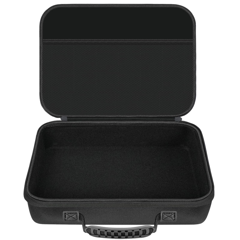 EVA Hard Shell Travel Case for Smart Nebulizers & Asthma Inhalers - Portable Carrying Organizer with Mesh Top Compartment for Masks, Cables, Adult Breathing Device Accessories (Case Only) Black - BeesActive Australia