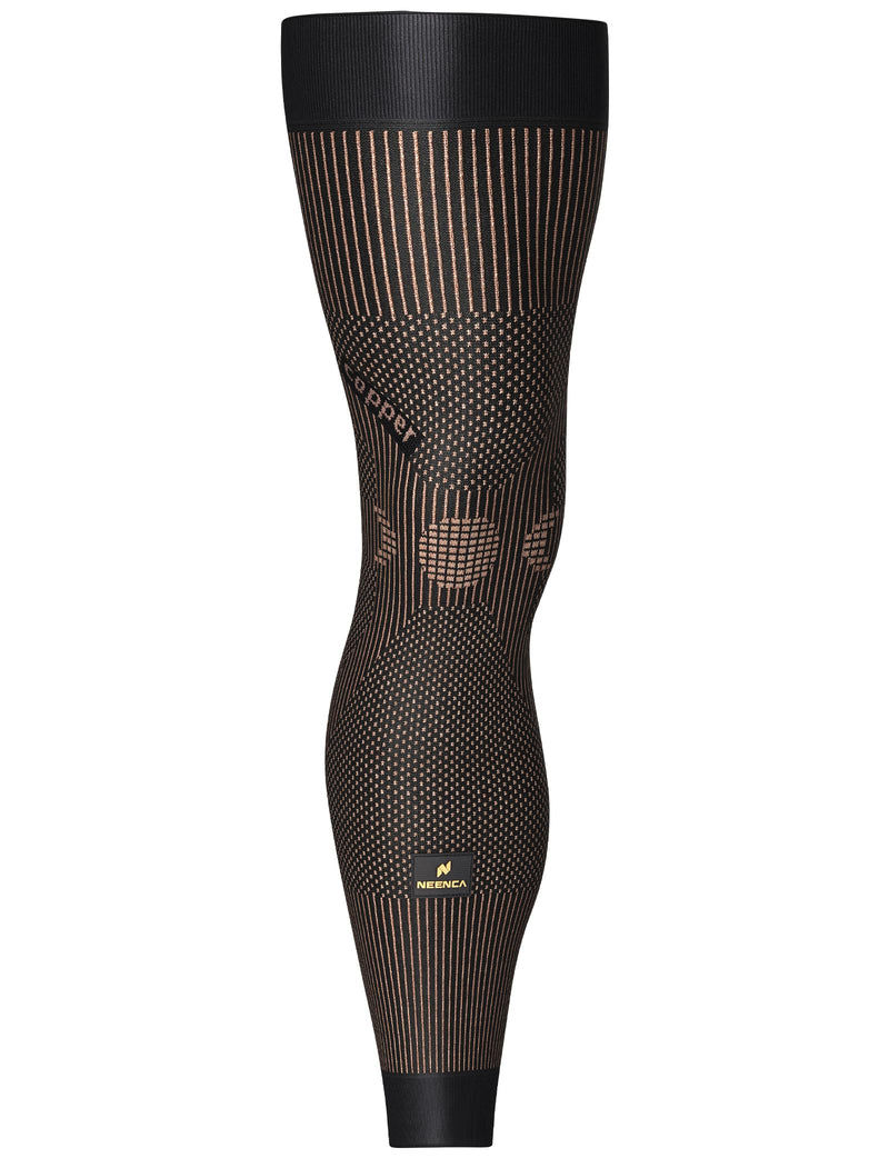 NEENCA Copper Compression Leg Sleeve, Ultra-thin Full Leg Sleeve with Copper Ions Infused Fabric for Knee Pain Relief, Muscle Recovery, Swelling, Inflammation, Promotes Circulation, Sports, Workout... Medium High Copper - BeesActive Australia