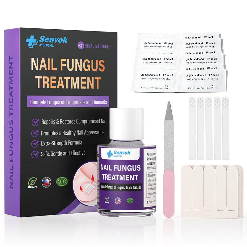 Toenail Treatment Extra Strength, Fast-Acting Toe Nail Treatments, Safety Restore and Renew Discolored & Damaged Nails, Improve Nail Health and Appearance 2.5 ML