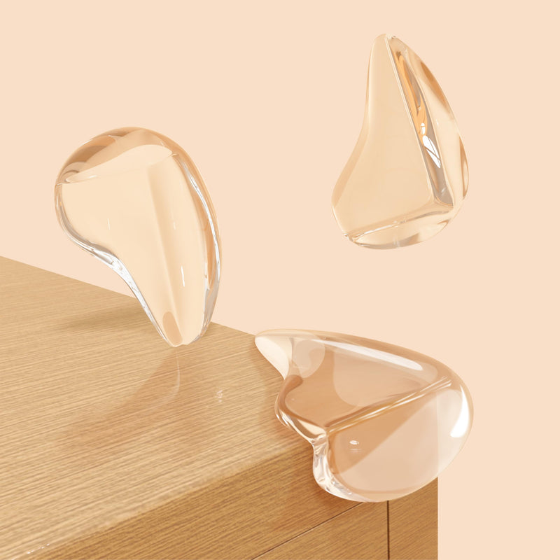 Baby Corner Protector Corner Protector Baby Furniture Corner Protection Transparent Cover Sharp Furniture and Table Top Edges with Adhesive 10 Pack 10pack-drop-shaped - BeesActive Australia