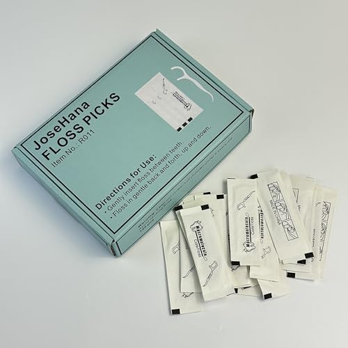 500 pcs Dental Flossers Each Individually Wrapped, Floss Singles Bag, Travel Hotel Restaurant Office Car Dental Floss Picks Oral Care Teeth Clean Flat Wire (Random new/Old Packaging) 500