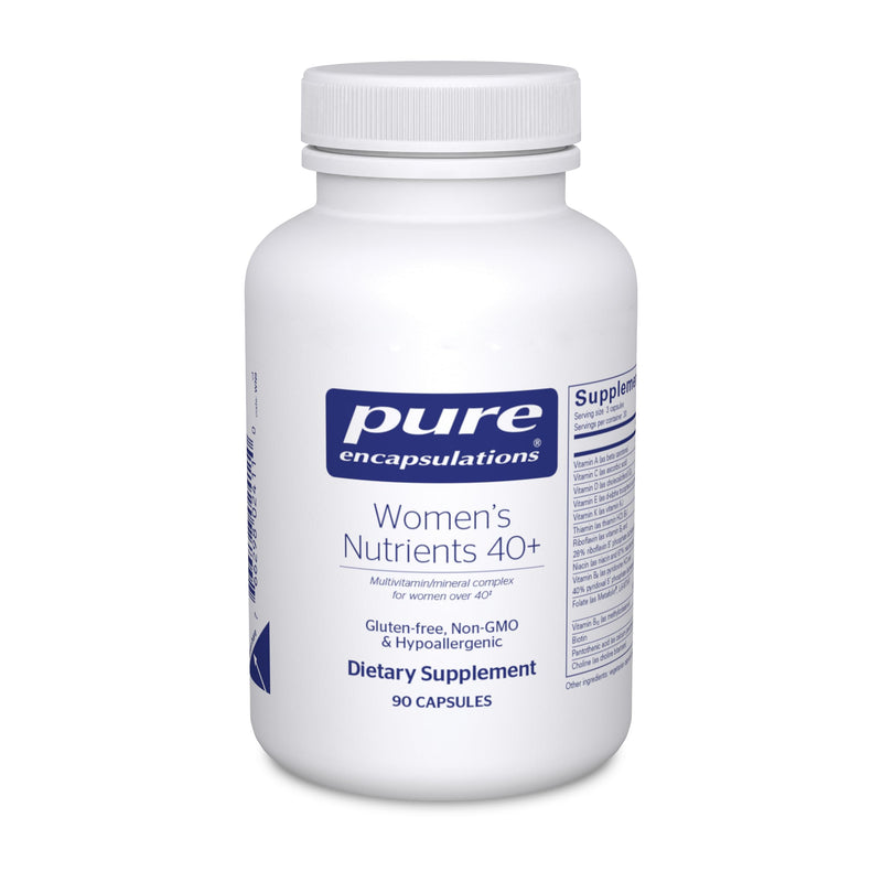 Pure Encapsulations Women's Nutrients 40+, 90 Capsules | Multivitamin for Women Over 40 to Support Urinary Tract Health, Breast Cell Health and Eye Integrity*, Vitamin C and E 90 Count (Pack of 1)