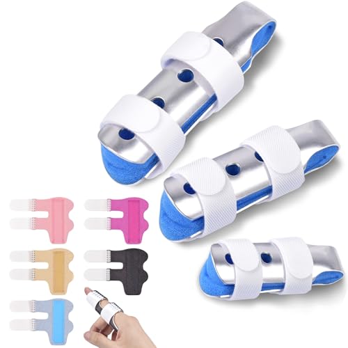 Finger Splint, 8pcs Finger Support Brace for Arthritis Knuckle Immobilization