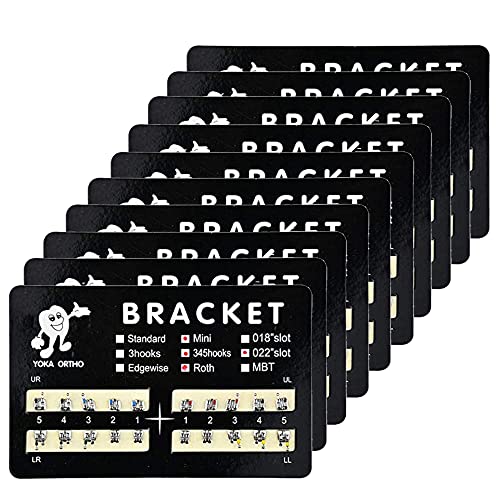 Teeth Orthodontic Brackets, 200-Pack, Mini Roth 022 Slot with Hook on 345, Bondable (roth 022 mini 345) roth 022 mini 345