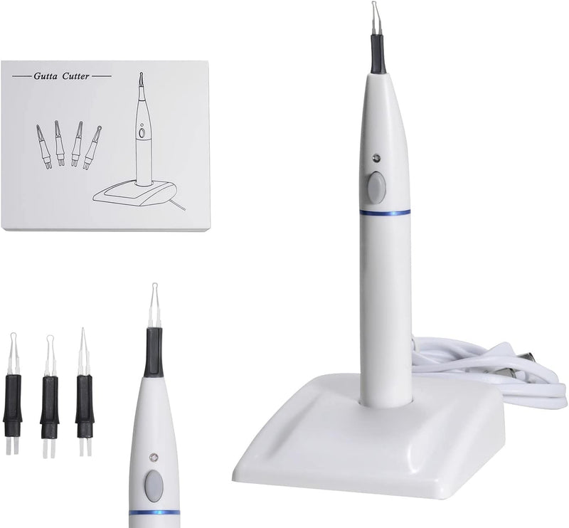 White US Dental Gutta Percha Heated Pen with 4 Tips for Endo Obturation System