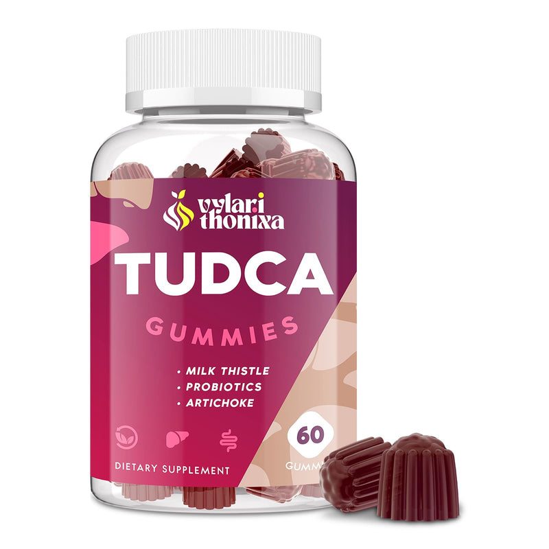 Premium TUDCA Gummy Supplement - 2000mg High-Potency Liver Support, Liver Cleanse Detox & Repair with Milk Thistle, Artichoke Extract, Probiotics, Bile Salts - Vegan, 30 Servings 60 Count (Pack of 1) - BeesActive Australia