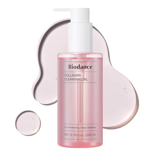 BIODANCE Collagen Cleansing Oil, Facial Oil Cleanser, Gentle Makeup Remover, Bleackhed and Whitehead Remover for Sensitive Skin, Korean Skin Careㅣ6.76 fl. oz. (200 ml)