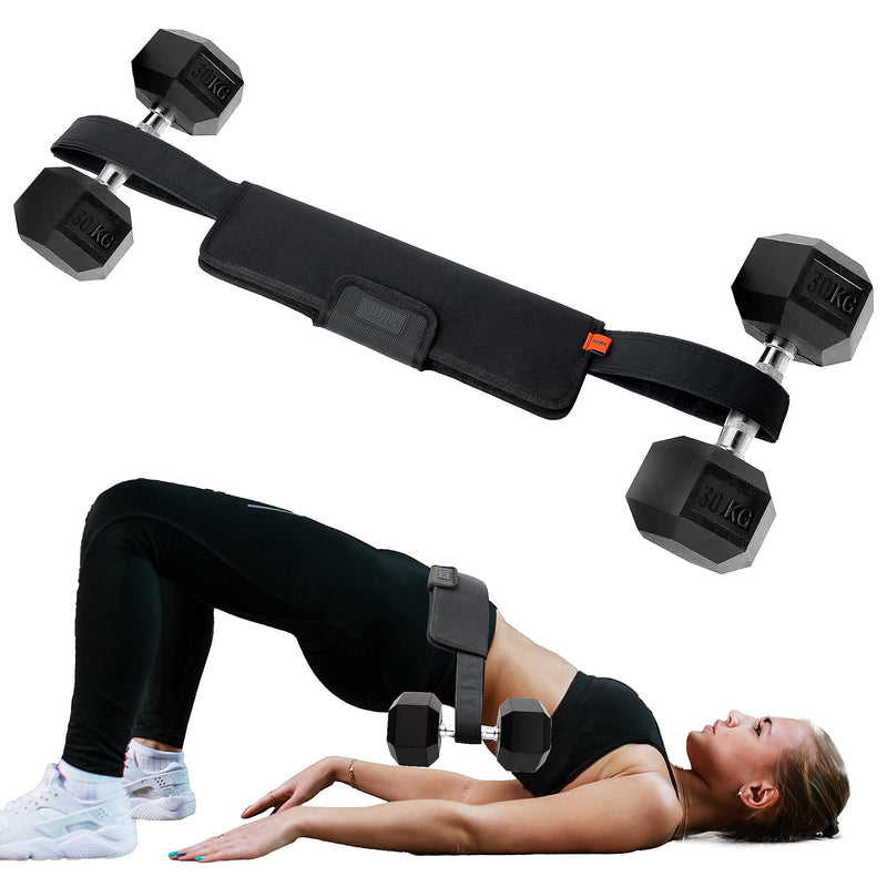Exercise Hip Thrust Belt – Portable & Adjustable Glute Training Belt for Hip Thrusts, Squats & Glute Activation | Supports Dumbbells & Kettlebells for Gym & Home Workouts - BeesActive Australia
