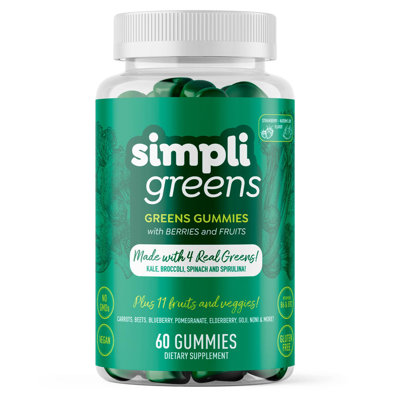 Vegan Superfood Gummies Supplement – 60 Count – Nutrient-Rich Gummy Vitamins – Supports Overall Wellness