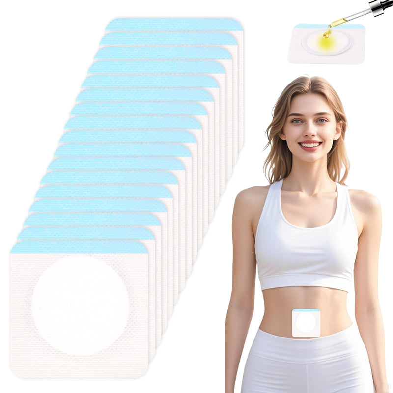 Castor Oil Pack Patches for Belly Button ‚Äì 60 Disposable Organic Cotton Self-Adhesive Pads, Leak-Proof & Breathable, No-Wash Castor Oil Wraps for Navel, Abdomen & Targeted Skin Care 60 Pieces