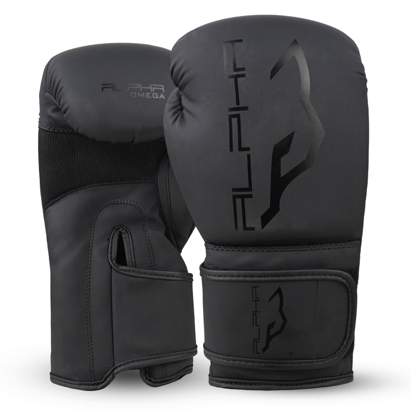 Boxing Gloves Men for Training, Sparring, Kickboxing, Muay Thai, MMA, Heavy Bag & Fitness I Premium Faux Leather, Foam Shock Absorption, Wrist Support for Adults & Youth. Boxing Gloves Women Black 16 oz