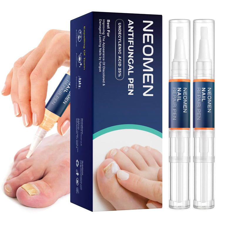 Nail Fungus Pen, Toenail Fungus Pen Treatment for Toenail & Fingernails, Nail Repair Pen For Nail Damage, Discoloration by Fungi - 2 pc 0.13 Fl Oz (Pack of 2) - BeesActive Australia