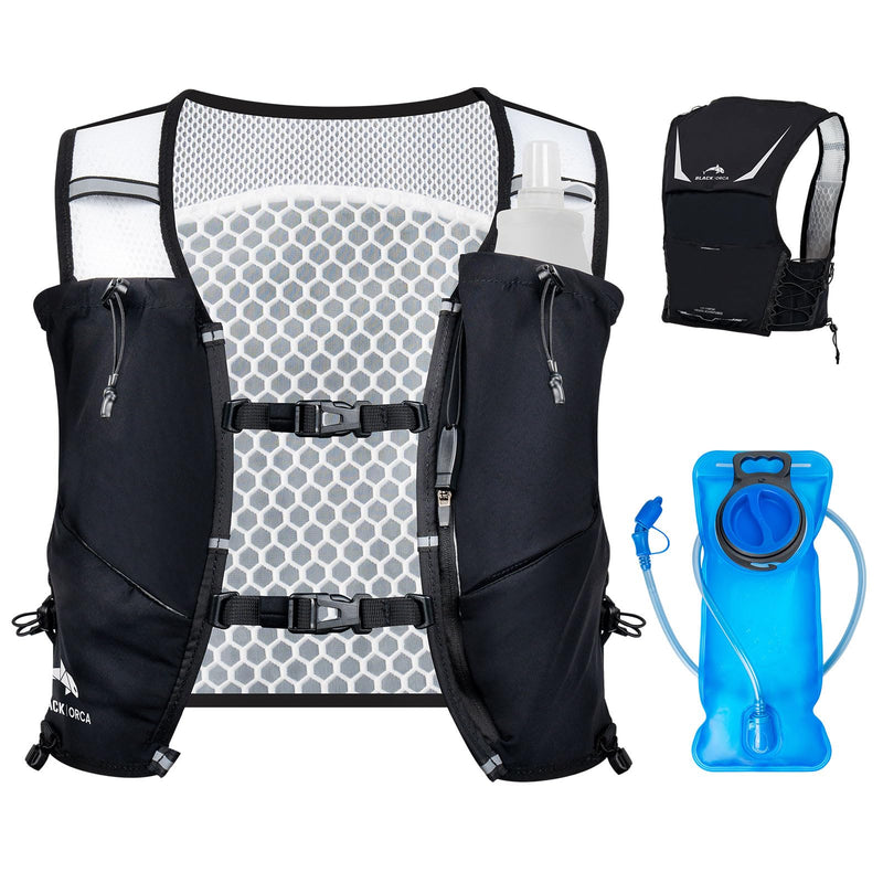 Running Vest for Women Men Hydration Vest with 2L Water Bladder Lightweight Reflective Runners Vest for Hiking, Cycling, Trail, Running, Marathons Medium