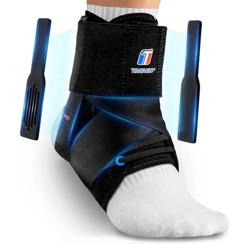 Quick Lace Up Ankle Brace for Women Men with Removable Side Splints, Ankle Support for Sprained Ankle, Injury Recovery, Ankle Stabilizer Brace for Sports,Basketball,Volleyball,Soccer,Tennis,XL X-Large Black-pro