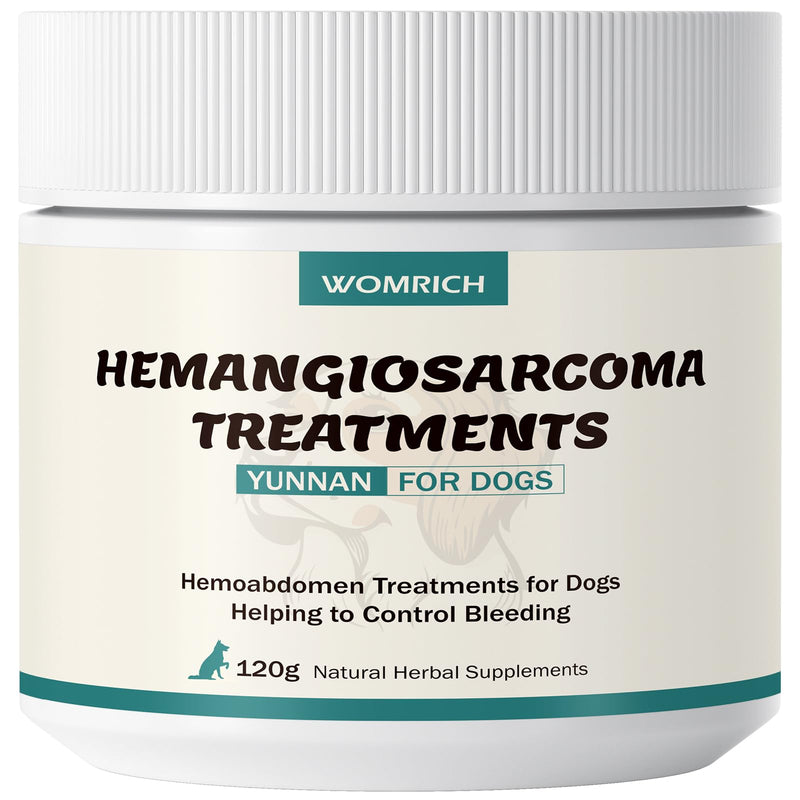 Blood Support Powder for Dogs, Natural Yunnan Sanqi Powder for Hemangiosarcoma, Hemoabdomen, Pericardial Effusion, Cancer Bleeding, Severe Bruising, Ulcer-Related Bleeding, Bloody Stools - 120g