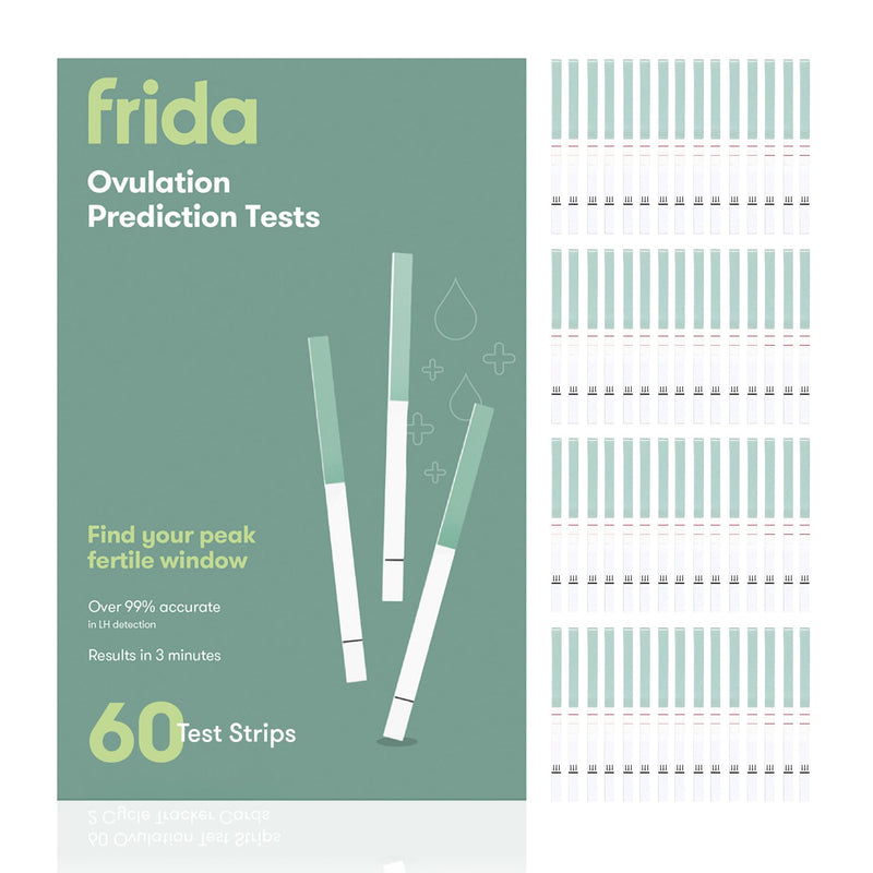 Frida Fertility at-Home Ovulation Test Kit, Easy-to-Use LH Test Strips for Ovulation Prediction Fertility Tracker, 99% Accuracy, Find 2 Most Fertile Days to Conceive, 60 Count - BeesActive Australia