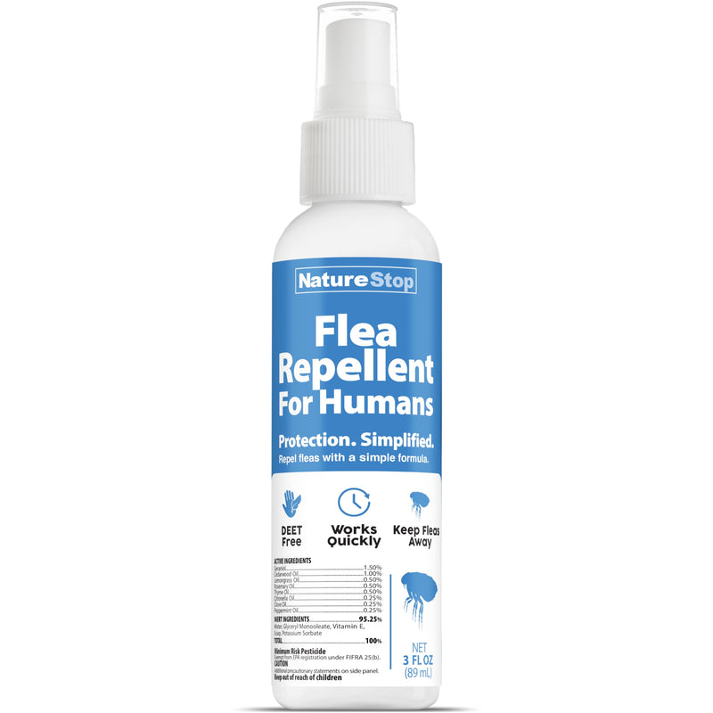 Flea Repellent for Humans – Personal Flea Protection for Home & Everyday Use 3 Ounce