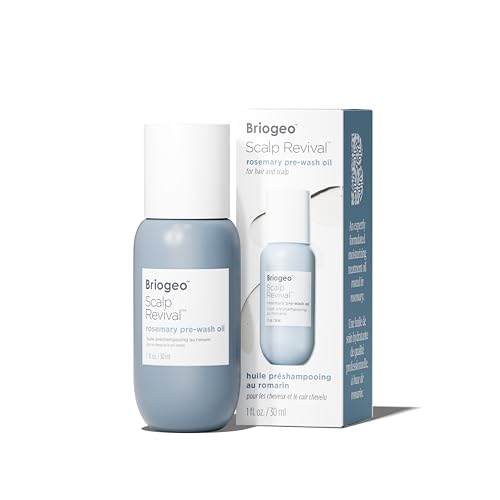 Briogeo Scalp Revival Rosemary Pre-Wash Oil | Moisturizing Scalp Treatment for Dry, Flaky, or Itchy Scalp | Strengthens Hair & Soothes Scalp | Vegan & Cruelty-Free 1 Fl Oz