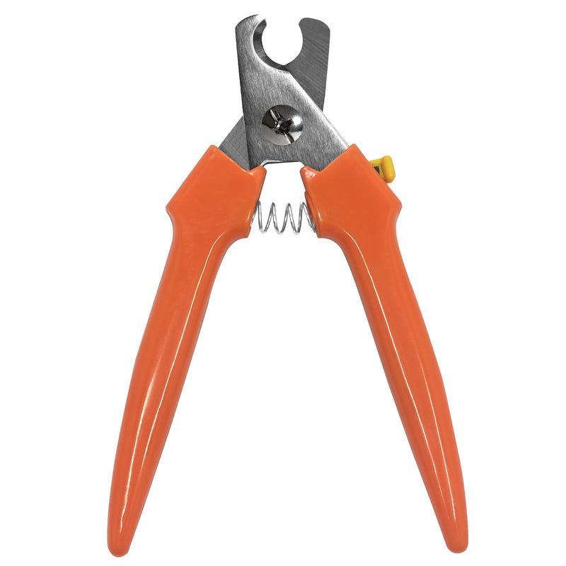 Dog Nail Trimmers 767C - Professional Dog Nail Clippers for Large and Small Dogs, Easy-to-Use Pet Nail Trimmers for Safe and Precise Grooming, Durable Claw Clippers for Paws Care Orange