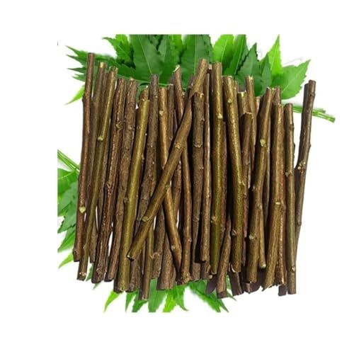 Ayurvedic Neem Datun Sticks, Half Sun Dried Neem Twigs, Vacuum Packed Wooden Chew Sticks, Daily Use Brushing Alternative, 6-8 Inch, Pack of 10 & 1 Piece Free