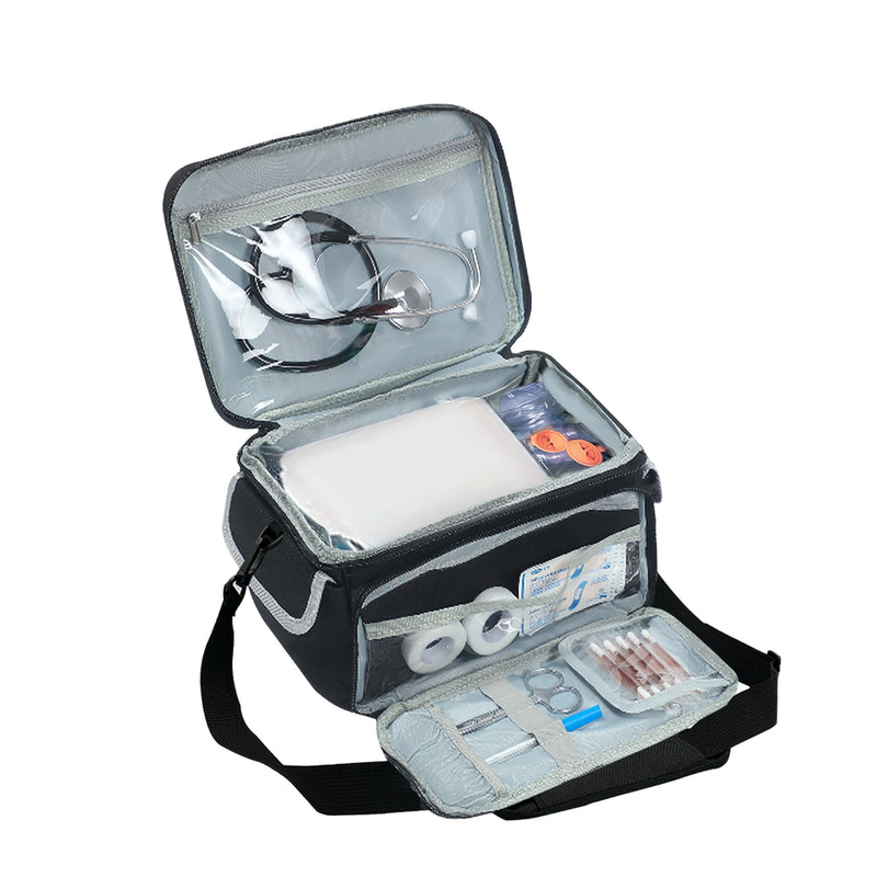 Nebulizer Carrying Case with Shoulder Strap, to Store Desktop or Portable Nebulizer, Nebulizer Mask, Tubing and Medicine | Clinical Bag for Nursing Students