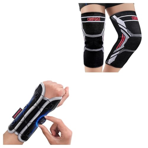 Wrist Brace for Carpal Tunnel and Knee Sleeves for Pain Relief