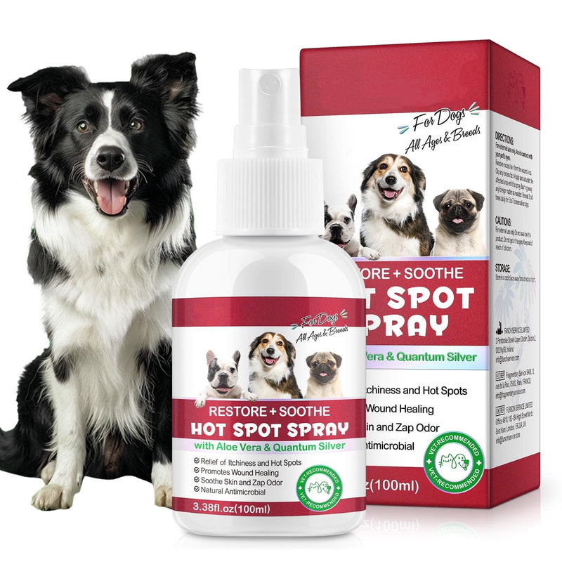 VOSIFSDIY Hot Spot Spray for Dogs, Itch Relief for Dogs, Relieve Irritated Skin, Long Lasting Moisturizing, Emotional Soothing,Pure Plant-Based Ingredients-100ml