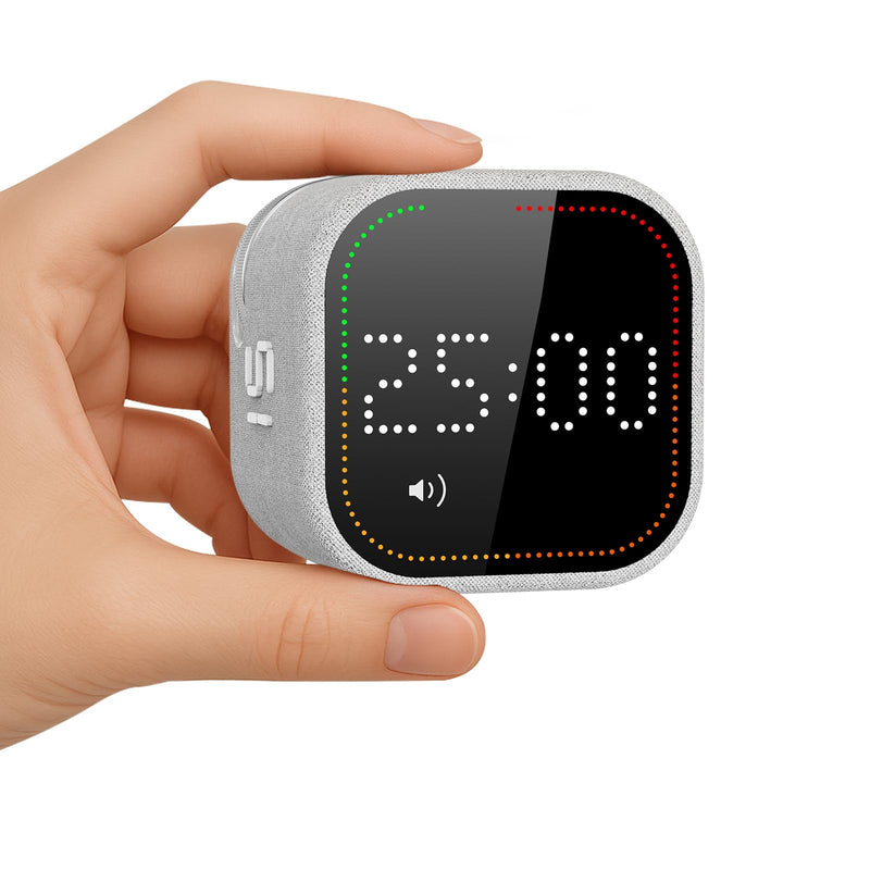 REACHER Fast Custom Pomodoro Timer Cube | Productivity Timer | Small Visual Cube | Silent, Vibrate Reminder | Adjustable Sound Alert | Magnetic, Visual Countdown | for ADHD, Study, Kitchen, Classroom - BeesActive Australia