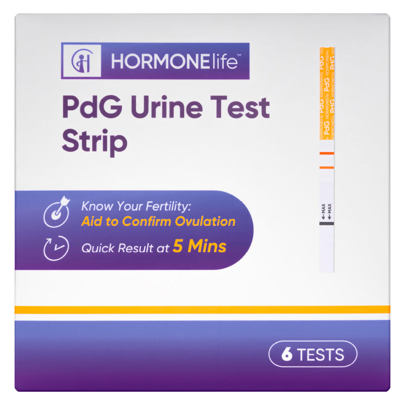 PdG Test Strips for Women – PDG Urine Tests to Confirm Ovulation, Easy at-Home Progesterone Metabolite Detection (6/12 Count) (6 Count) 6 - BeesActive Australia