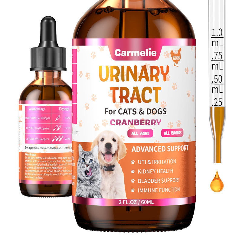 Cat & Dog Urinary Tract Support Drops with Cranberry – Kidney & Bladder Health– Natural Supplement for Pet Wellness & Comfort - BeesActive Australia