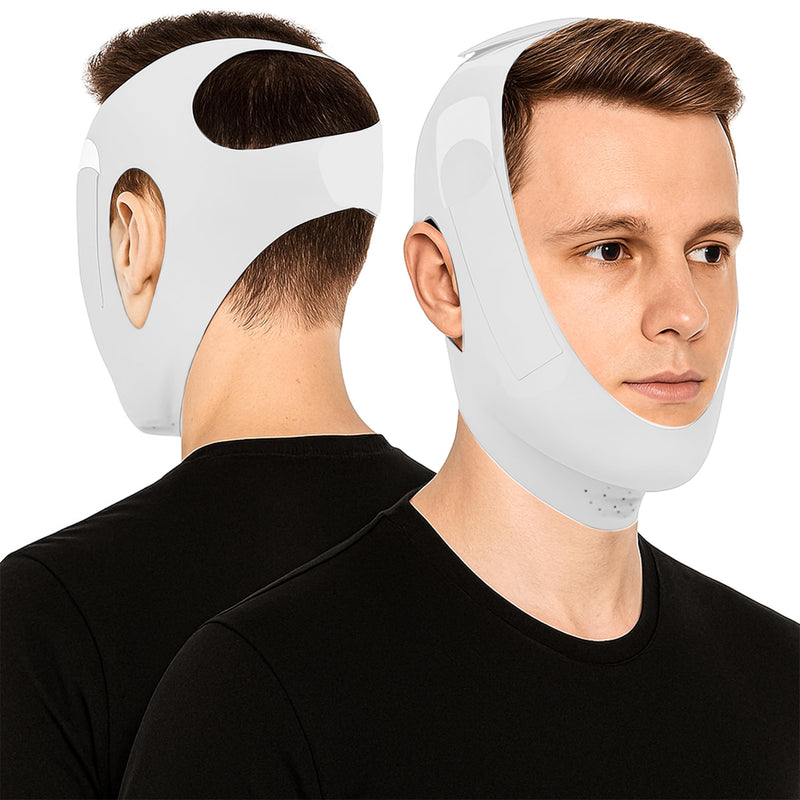 Chin Strap for Sleeping and Snoring ‚Äì Anti Snoring Device for Men and Women, Breathable and Skin-Friendly Snore Stopper with Adjustable Fit That Holds Jaw in Place and Supports CPAP Users Grey - BeesActive Australia