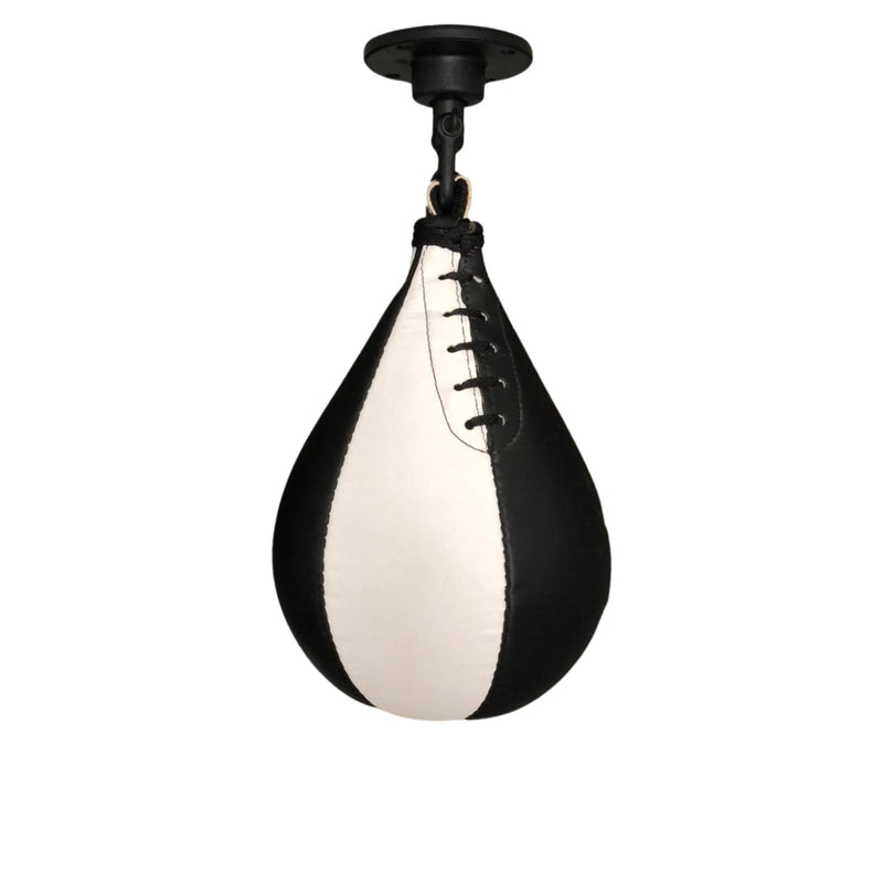 Speed Bag Boxing Ball with Hanging Swivel Set – Hand-Stitched Rexine Punching Bag with Latex Bladder, Fitness, Home Gym & Boxing Workouts, Swivel Compatible