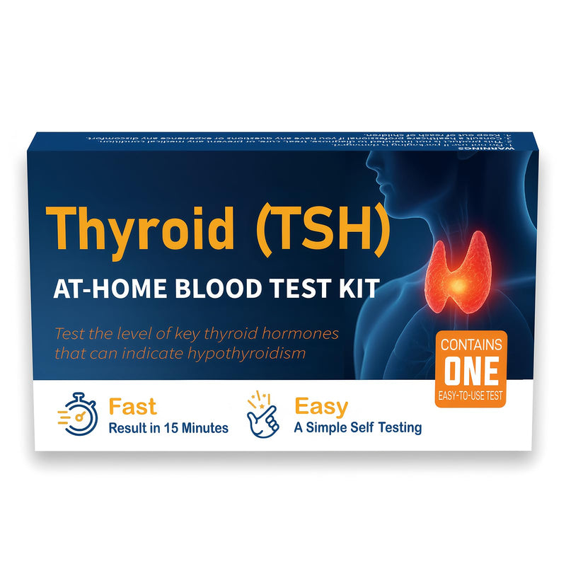 TSH Test Kit at Home, Check Thyroid Stimulating Hormone(TSH) Levels and Get Reliable Results in just 15 Minutes.