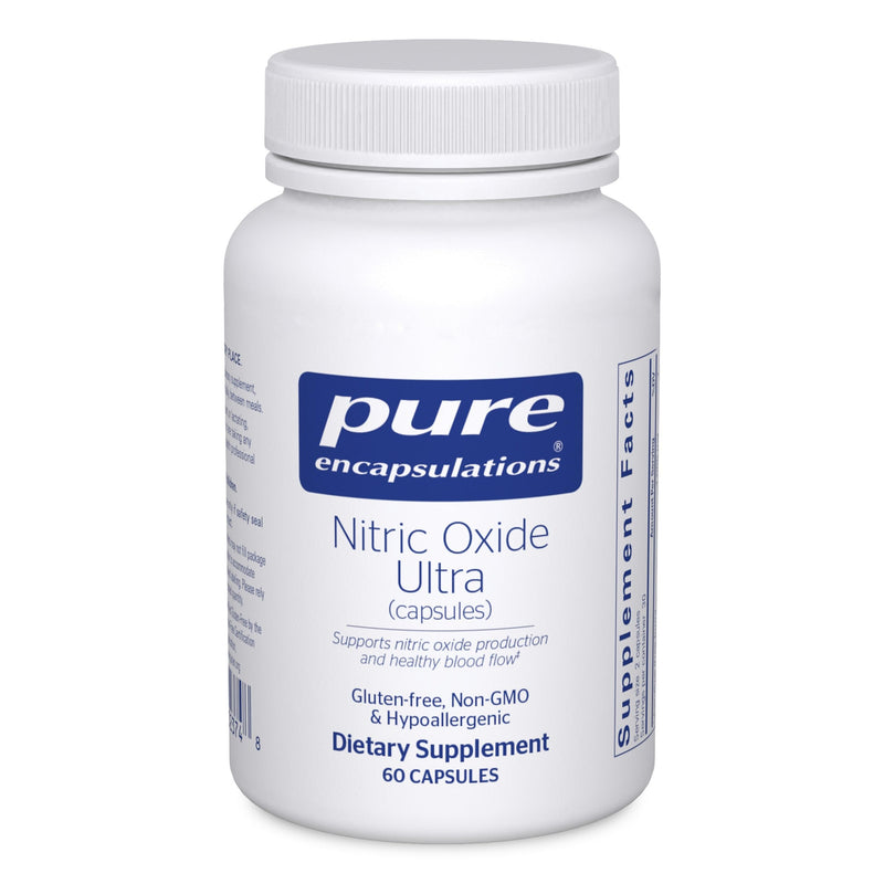 Pure Encapsulations Nitric Oxide Ultra (Capsules), 60 Capsules | Supplement Supports Nitric Oxide Production, Healthy Blood Flow and Vascular Health* 60 Count (Pack of 1)