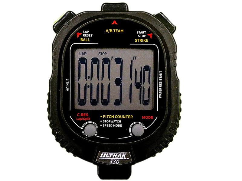 Ultrak 430 Pitch Counter & Pitch Speed with 2 Memory Stopwatch - BeesActive Australia