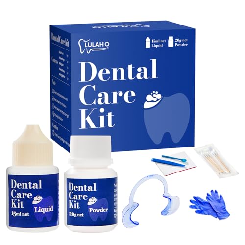 Tooth Repair Kit,Zinc Oxide Eugenol - Dental Cement,Cavity Filler for Teeth,for Crowns & Bridges Filling,Dental Glue,Provide Video tutorials 2pcs 8
