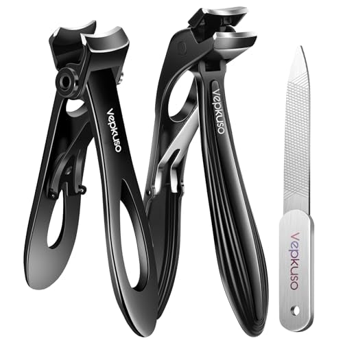 Toenail Clippers for Seniors & Thick Nails Black(AB)