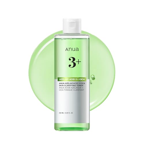 Anua Azelaic Acid 3 CICA Clarifying Toner, 8.45 fl.oz 8.45 Fl Oz (Pack of 1)