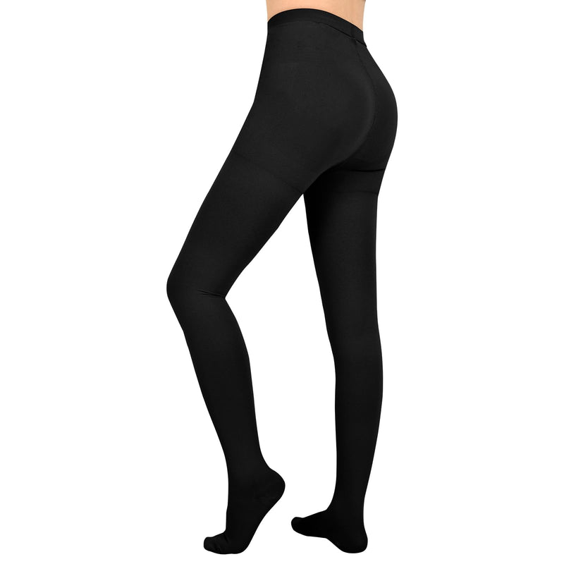 Compression Pantyhose for Women & Men, 20-30mmHg Compression Leggings, Waist High Medical Compression Stockings XX-Large Black