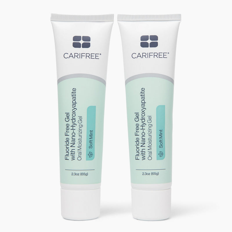CariFree Fluoride Free Gel, Mint Flavored, Nano Hydroxyapatite Toothpaste, Neutralizes pH, Freshens Breath & Moistens Mouth, Dentist Recommended for Oral Care, (2.3 Ounce (Pack of 2), Soft Mint 2.3 Ounce (Pack of 2) - BeesActive Australia