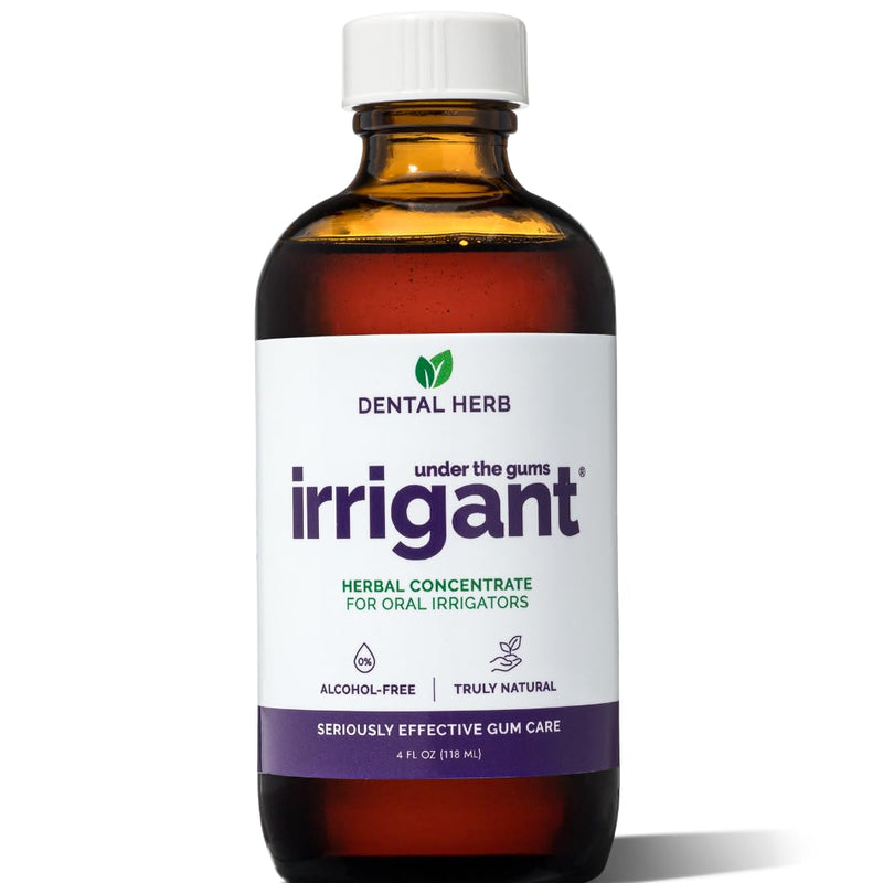 Dental Herb Company Under The Gums Irrigant Solution for Water Flosser 4oz 4 Fl Oz (Pack of 1)