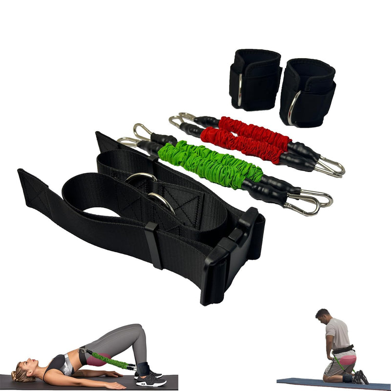 2025 New Hip Thrust and Kneeling Squat Set, Come with 90lbs Portable Exercise Equipment for Glute Training, Leg Extension Home and Gym Workout, Workout Anywhere